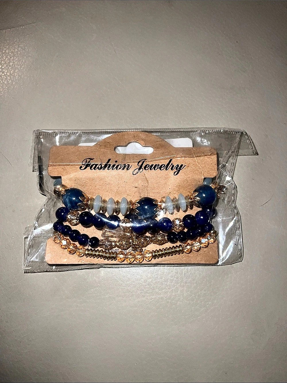 Blue Beaded Bracelet Set NWT